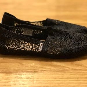 Lace Black Toms Womens Shoes